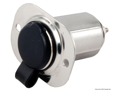 Presa inox per accendisigari 