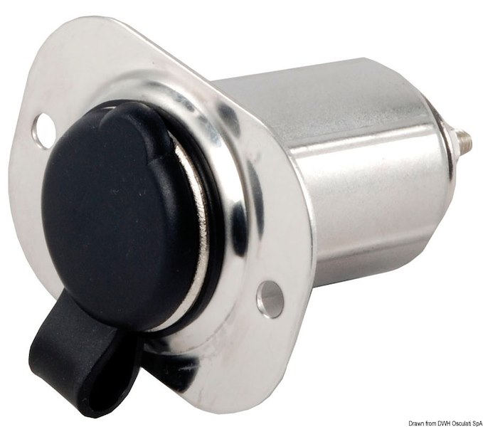 Presa inox per accendisigari 