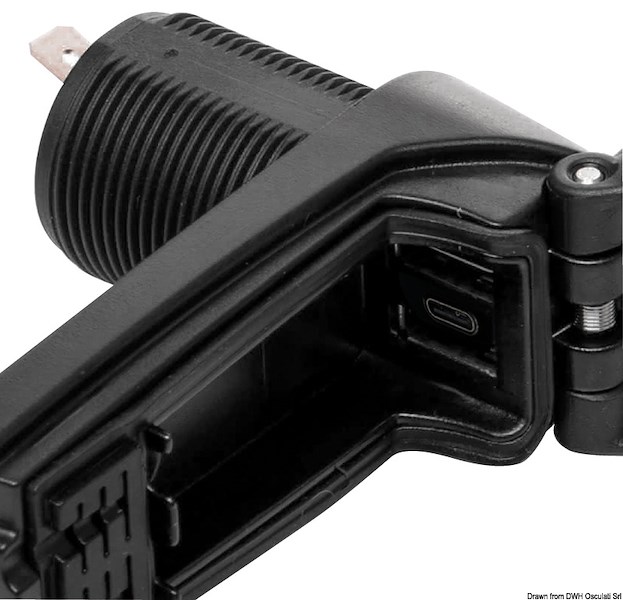Presa + cavo USB stagni IPx6