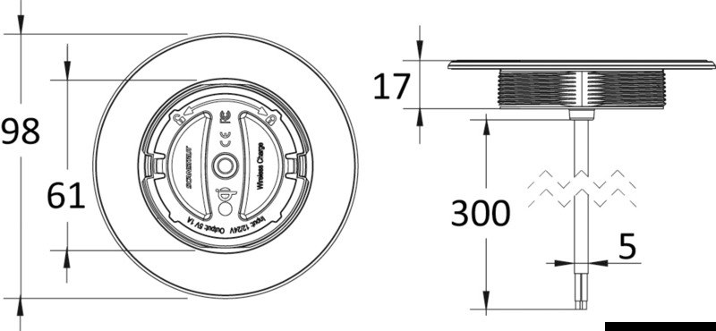 ROKK Wireless SUB 10W 