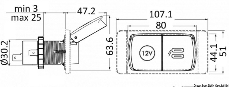 Presa stagna SCANSTRUT Flip Pro