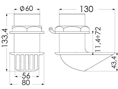 Presa a mare inox H.P. 2" 