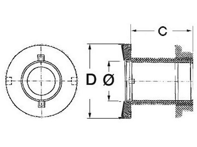 Scarico a mare a filo