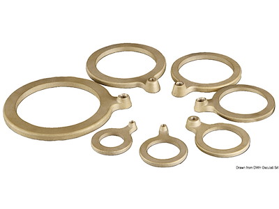 Rondella in ottone con attacco cavo massa