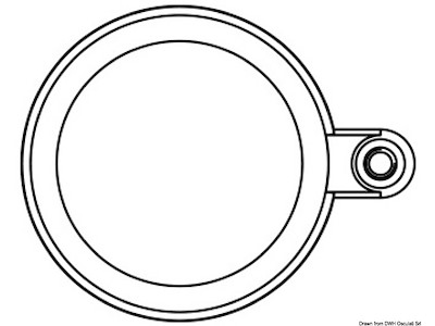 Rondella in ottone con attacco cavo massa