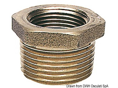 Riduzione in ottone maschi/femmina