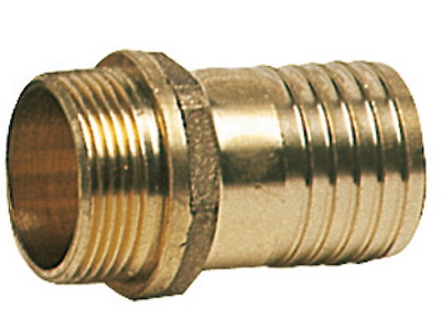 Portagomma in ottone fuso e tornito maschio