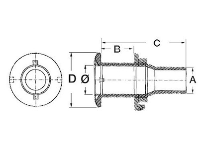Scarico a mare generico 15 mm 