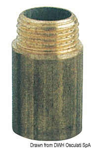 Prolunga in ottone maschio/femmina
