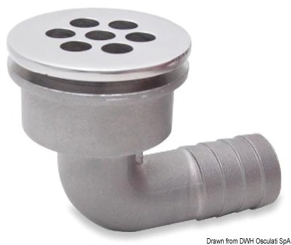 Scarico pozzetto inox Ø 42 