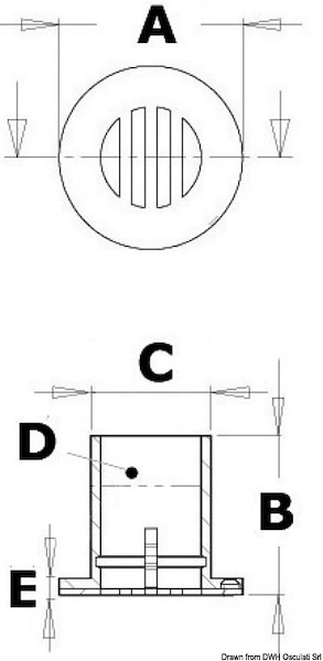 Scarico per drenaggio pozzetto