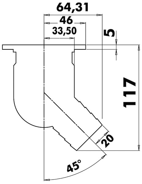 Scarico pozzetto inox Ø 92 