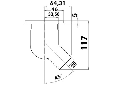 Scarico pozzetto inox Ø 92 