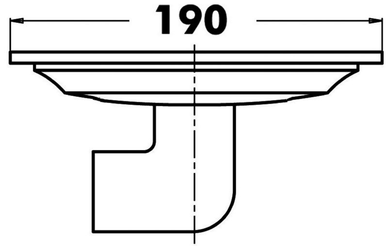 Scarico pozzetto inox ovale 