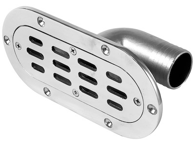 Scarico pozzetto inox ovale 