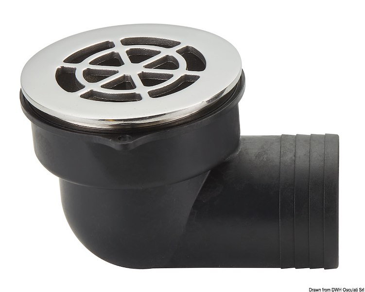 Scarichi pozzetto 90° con non-ritorno