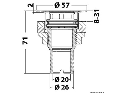 Scarichi pozzetto a filo con testa inox