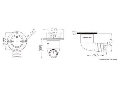 Scarico pozzetto 90° 