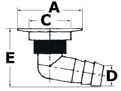 Scarico per doccia o pozzetto