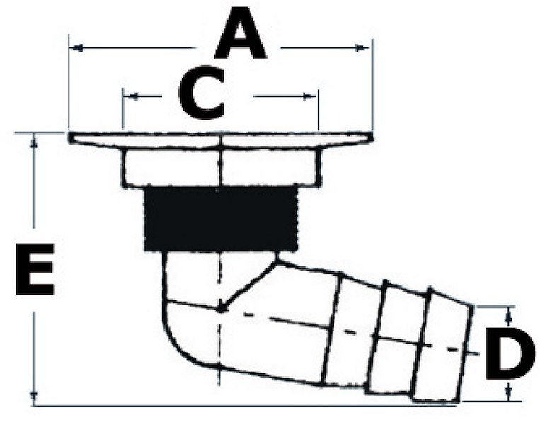 Scarico per doccia o pozzetto