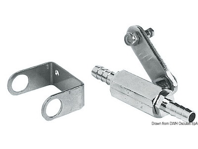 Rubinetto carburante passaggio 8 mm RINA 