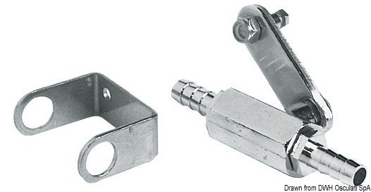 Rubinetto carburante passaggio 8 mm RINA 