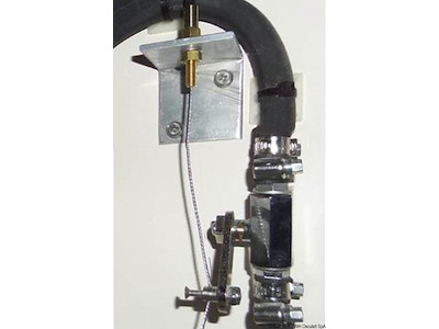 Staffa inox per comando flessibile a distanza 