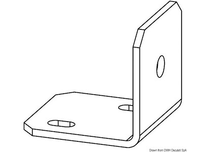 Staffa inox per comando flessibile a distanza 