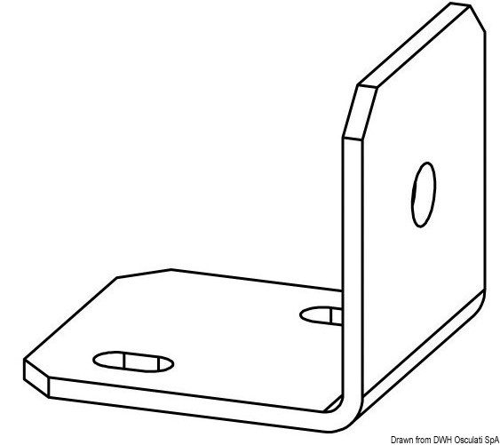 Staffa inox per comando flessibile a distanza 