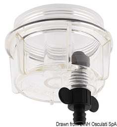 Filtro benzina + separatore acqua/carburante con cartuccia da 10 micron