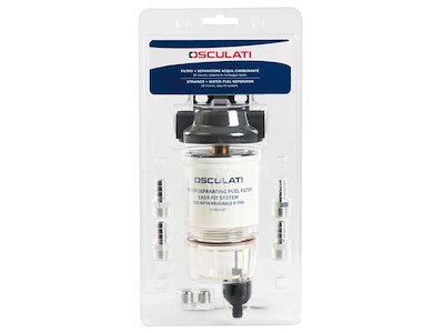 Filtro + separatore acqua/carburante con cartuccia da 10 micron