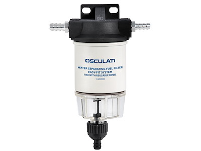 Filtro + separatore acqua/carburante con cartuccia da 10 micron