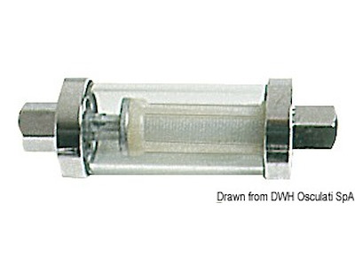 Filtro benzina da montare in linea sulla tubazione