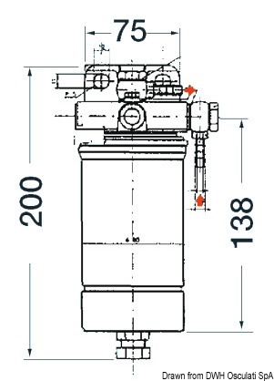 Filtro gasolio 80 l/h 