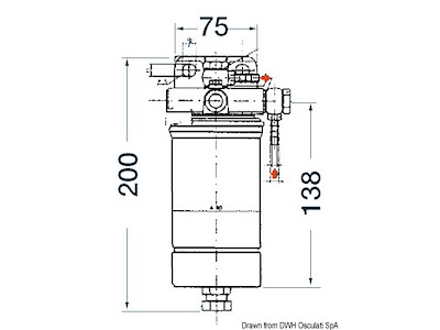 Filtro gasolio 80 l/h 