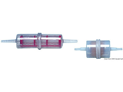 Filtro volante in plastica trasparenti