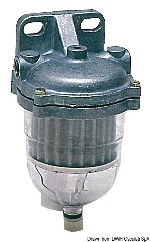 Filtro decantatore per gasolio con vaschetta trasparente