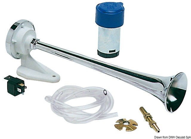 Tromba in ABS cromato con compressore