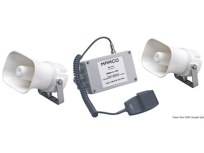 Tromba/fischio elettronico multifunzionale MARCO con segnali codificabili