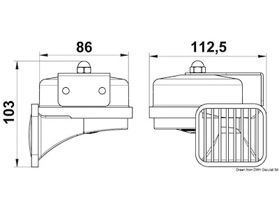 Tromba a membrana alta potenza