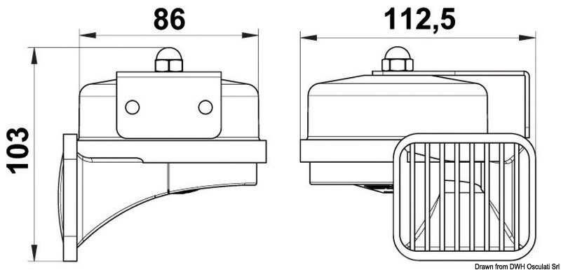 Tromba a membrana alta potenza