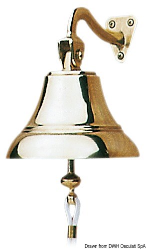 Campana in ottone cromato.