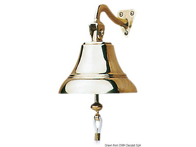 Campana in ottone cromato.