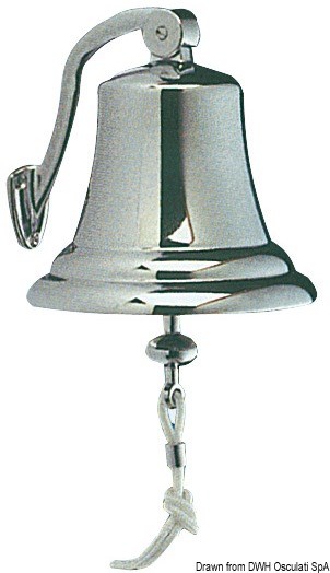 Campana regolamentare in ottone cromato