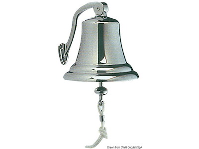Campana regolamentare in ottone cromato