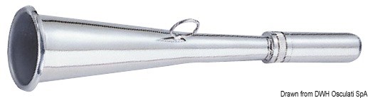 Corno in acciaio inox 185 mm 