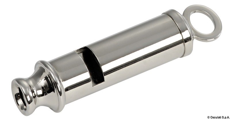 Fischietto "Nebbia" ottone cromato 