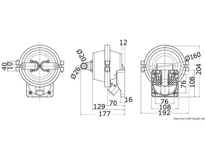 Pompa a mano a scomparsa dietro paratia