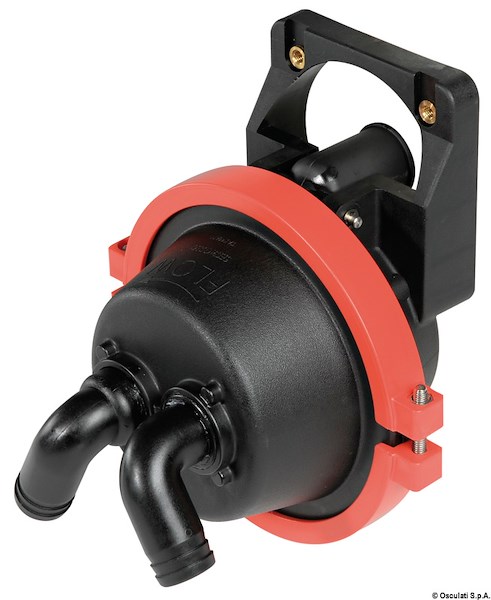 Pompa a mano a scomparsa dietro paratia