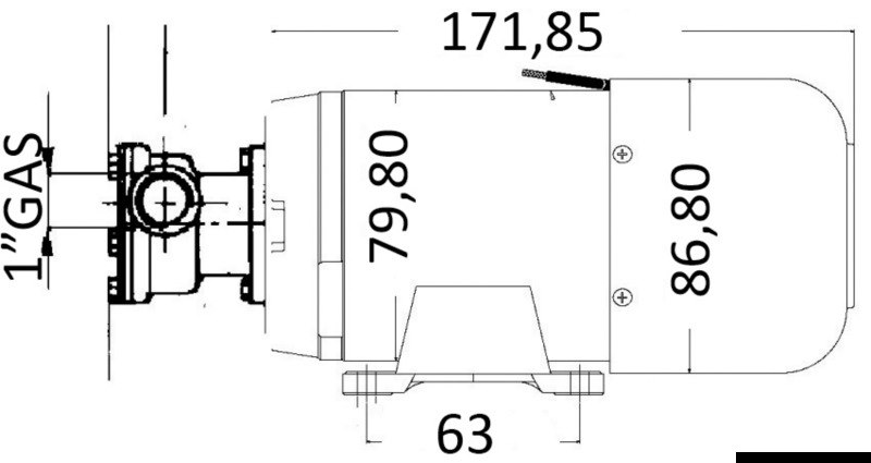 Pompa di sentina 80 l/min 24 V 